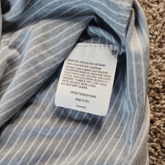 Callaway Opti Dri Polo Shirt Size XXL White Striped Men's Short Sleeve Golf Polo - Picture 4 of 5